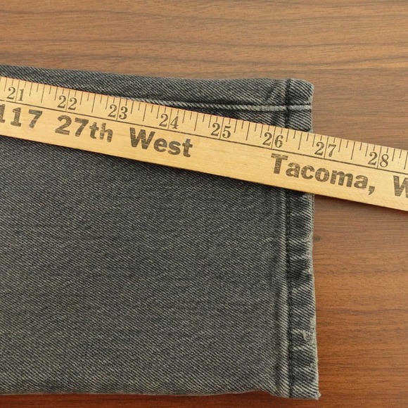 Levi's Premium 501 Skinny Button Fly Denim Jeans Womens SZ 28x28 Gray Distressed - Picture 16 of 16